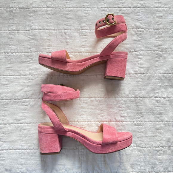 Coach Serena Sandals Suede Heels • Size: 7 - Picture 2 of 7